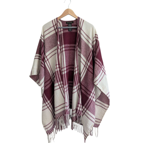 Banana Republic Cashmere Blend Plaid Autumn Fall Shawl - Picture 1 of 5